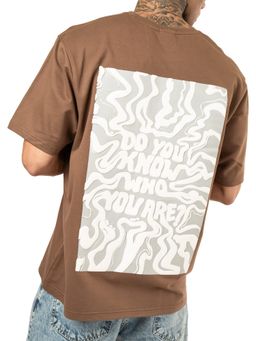 RHINO CULT - Brown Know Yourself Oversize T-Shirt
