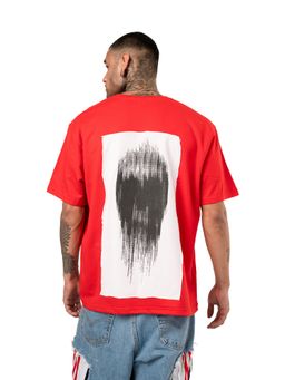RHINO CULT - Red Crimson Gothic Oversize T-Shirt