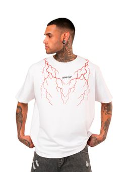 RHINO CULT - White Electric Eco Oversize T-Shirt