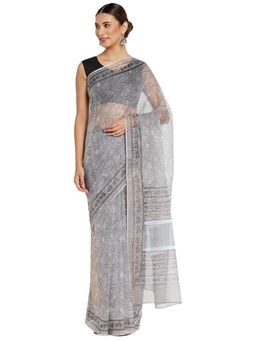 Fabindia - FabBasics Cotton Silk Hand Block Print Sari