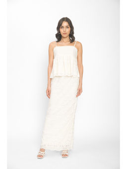 Contemponari - Peccato Dolce White Co-Ord (Set of 2)