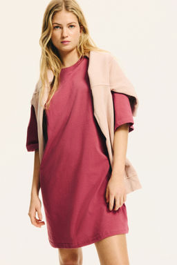 H&M - Women Pink Oversized T-Shirt Dress