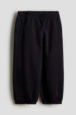 H&M - Girls Black 2-Pack Cotton Joggers