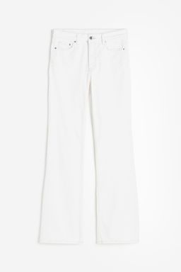 H&M - Women White Bootcut High Jeans