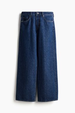 H&M - Women Blue Baggy Wide Low Jeans
