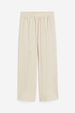 H&M - Women Beige Loose-Fit Trousers