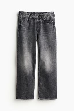 H&M - Women Grey Curvy Fit Baggy Low Jeans