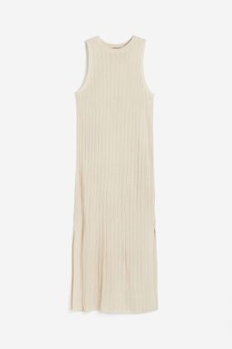 H&M - Women Beige Rib-Knit Dress