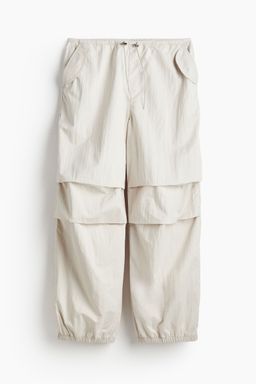 H&M - Women Beige Parachute Trousers