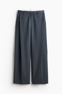 H&M - Women Grey Tailored Wool Trousers
