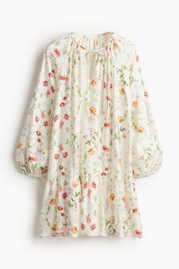 H&M - Women White Tie-Detail Dress