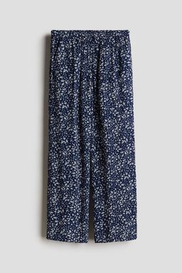 H&M - Girls Blue Pull-On Trousers