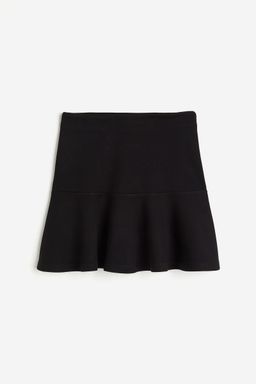 H&M - Women Black Flared Mini Skirt