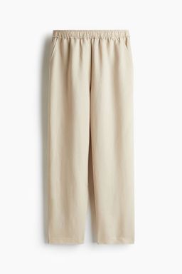 H&M - Women Beige Ankle-Length Trousers