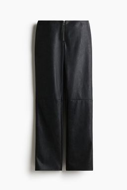 H&M - Women Black Coated Trousers