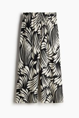 H&M - Women Black Wide Trousers