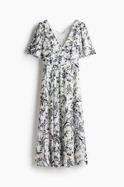 H&M - Women White V-Neck Dress