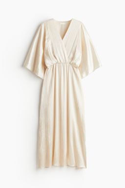 H&M - Women White Waisted Kaftan Dress