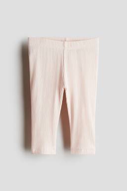 H&M - Boys Pink Ribbed Cotton Leggings