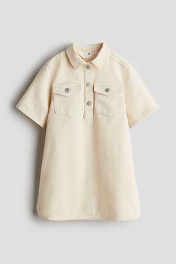 H&M - Girls Beige A-Line Twill Dress