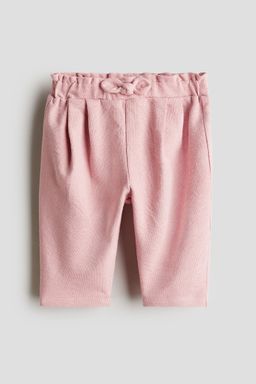 H&M - Girls Pink Bow-Detail Trousers
