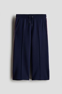 H&M - Girls Blue Wide Crease-Leg Trousers