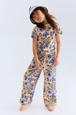 H&M - Girls Multi-Color Pointelle Jersey Trousers