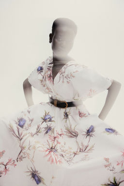 H&M - Women White Waisted Cotton Dress