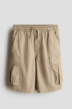H&M - Boys Beige Cargo Twill Shorts