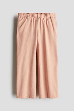 H&M - Girls Orange Wide Jersey Trousers