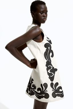 H&M - Women White Embroidered Shift Dress