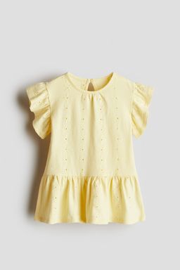 H&M - Girls Yellow Broderie Anglaise Dress