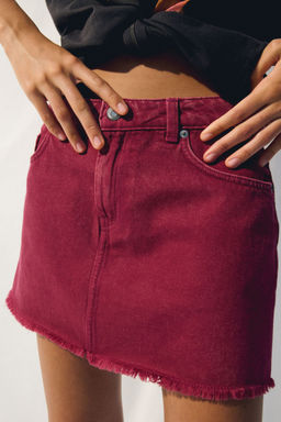 H&M - Women Pink Denim Mini Skirt