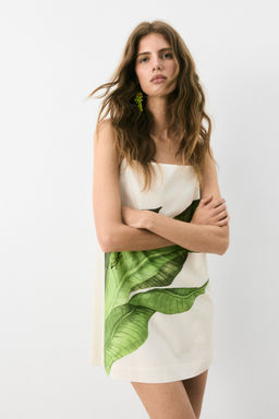 H&M - Women White Linen-Blend Strappy Dress