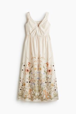 H&M - Women Multi-Color Linen-Blend Dress
