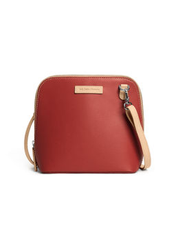 DailyObjects - Terracotta Red Trapeze Crossbody Bag