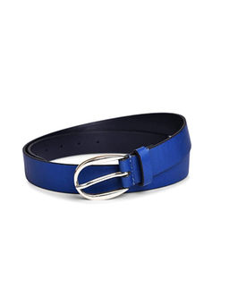 BELWABA - Vegan Leather Navy Blue Womens Belt