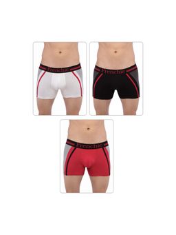 Frenchie - Mens Casual 4300 Cotton Trunks - Assorted Colours (Pack of 3)