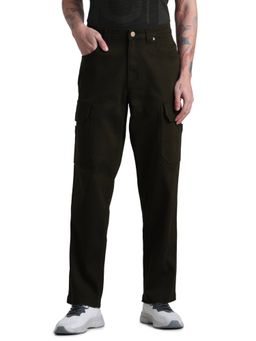 Jack & Jones - Green Regular Fit Stretch Cargo Pants