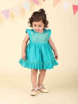 Fabindia - Blue Stripes Dress