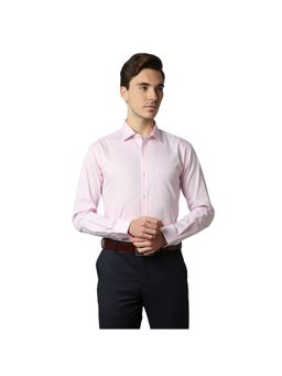 Park Avenue - Medium Red Solid Formal Shirt