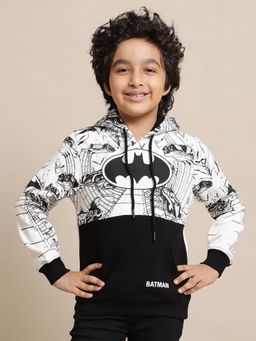 Kidsville - Batman Printed Regular Fit Hoodie for Boys