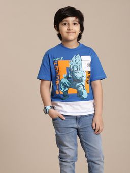 Kidsville - Dragon Ball Z Printed Regular Fit T-Shirt for Boys