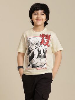 Kidsville - Demon Slayer Printed Regular Fit T-Shirt for Boys