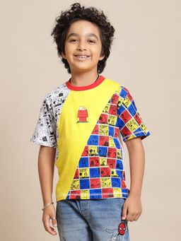 Kidsville - Peanuts Printed Regular Fit T-Shirt for Boys