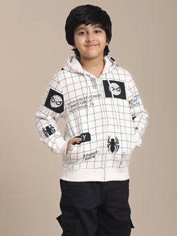 Kidsville - Spiderman Printed Regular Fit Hoodie for Boys