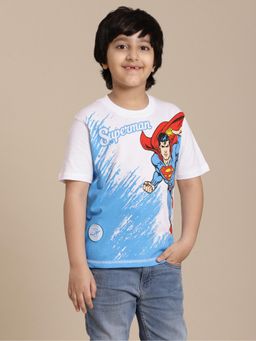 Kidsville - Superman Printed Regular Fit T-Shirt for Boys