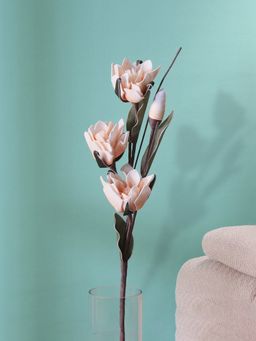 At Home by Nilkamal - Artificial Lotus Flower Stick - White