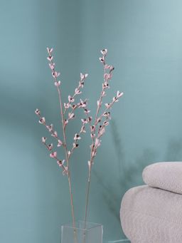 At Home by Nilkamal - Decorative Mini Dry Flowers Stick - Pink