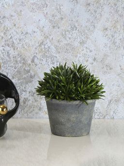At Home by Nilkamal - Artificial Mini Leaf Plant with Pot - Green